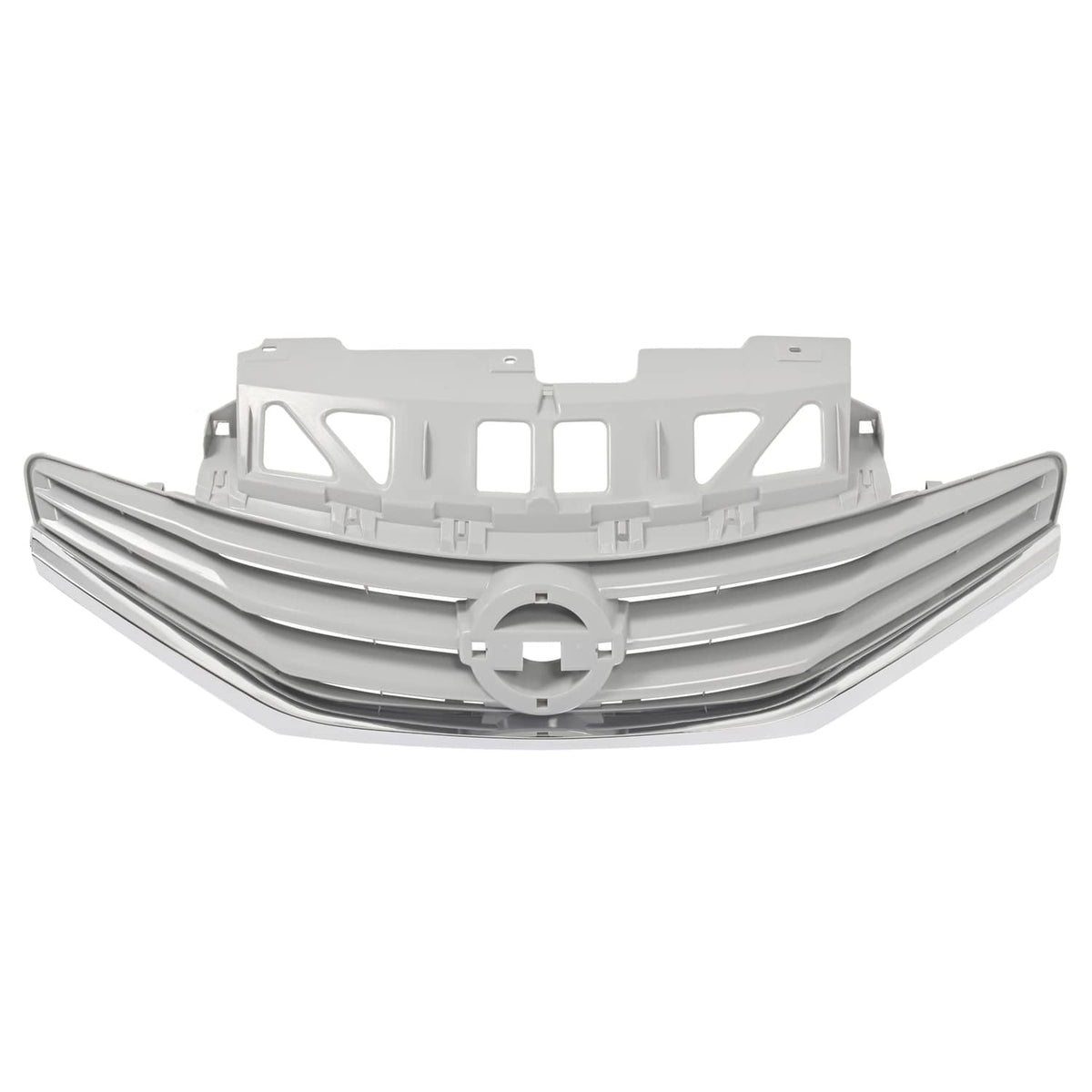 Solid Spare Grille For Nissan Versa Note 2014 2015 2016 Chrome Front Upper Bumper Grill