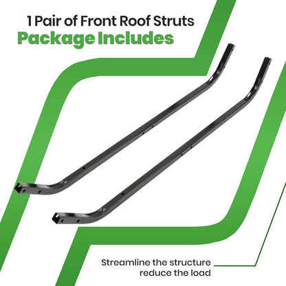Solidspare Black Golf Cart Steel Front Roof Support Strut Kit For Advanced EV For ICON