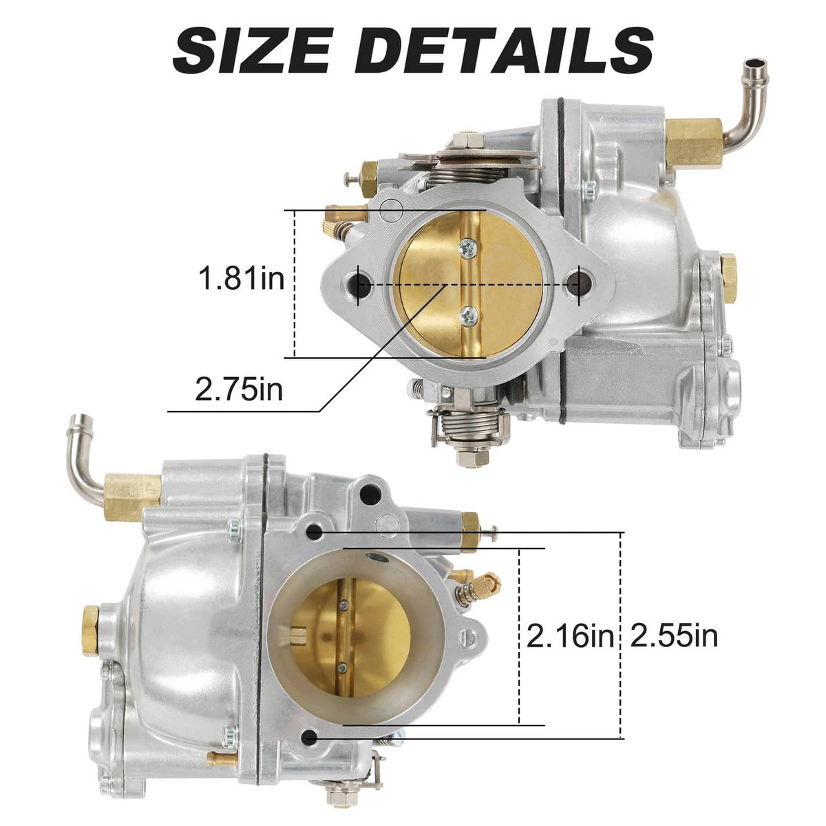 Solidspare Carburetor Carb 11-0420 for Cycle Super E Shorty Big Twin or Sportster