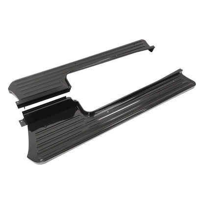Solid Spare Black Steel Running Boards For 1953-1956 Ford F-100 F100 Pickup Truck Short Bed