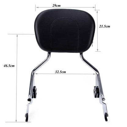 Solidspare Detachable Backrest Sissy Bar For Harley Touring Electra Glide Road King 09-25