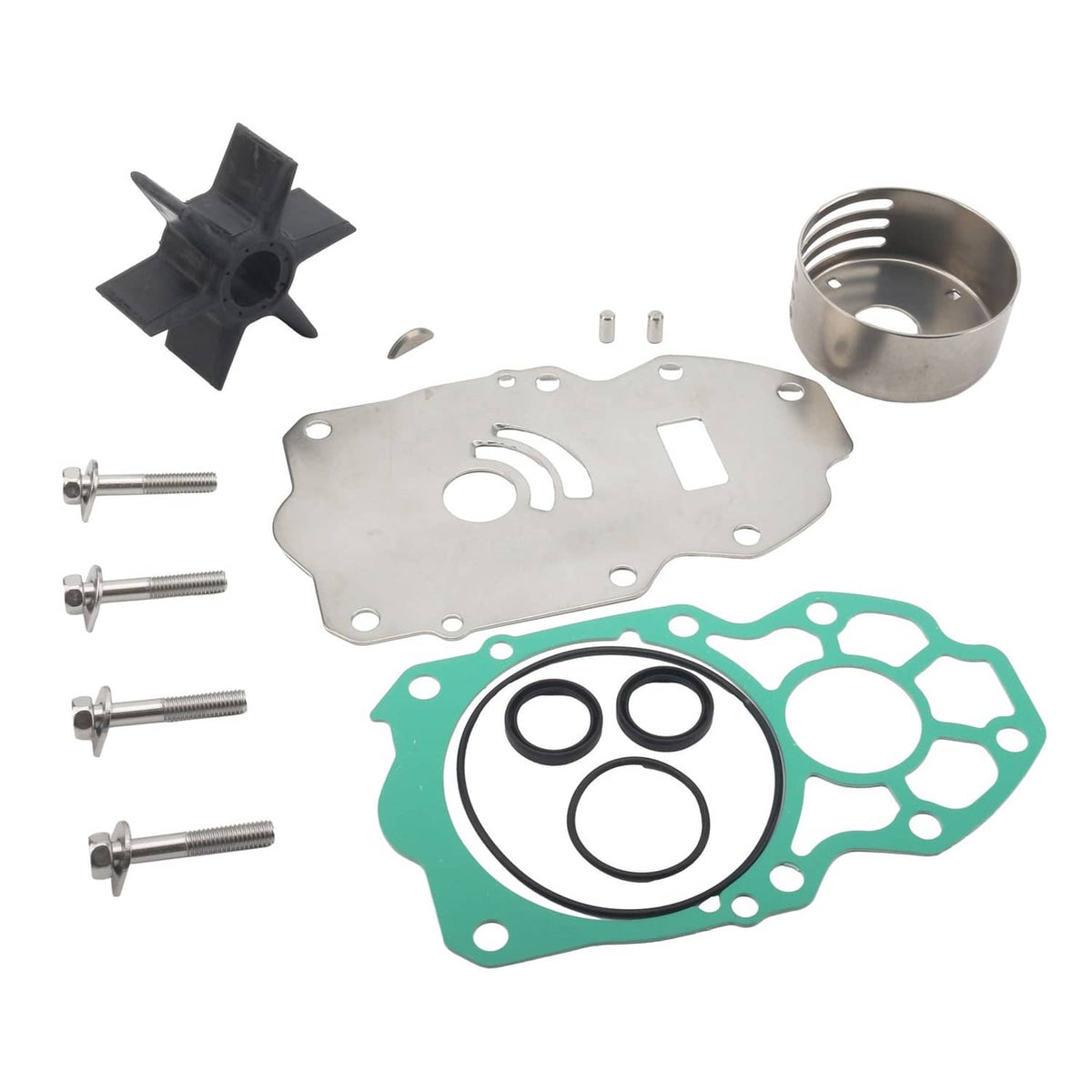 Solid Spare Water Pump Rebuild Kit For YAMAHA 6CE-W0078-01-00 F225 F250 F300 4.2L Outboard