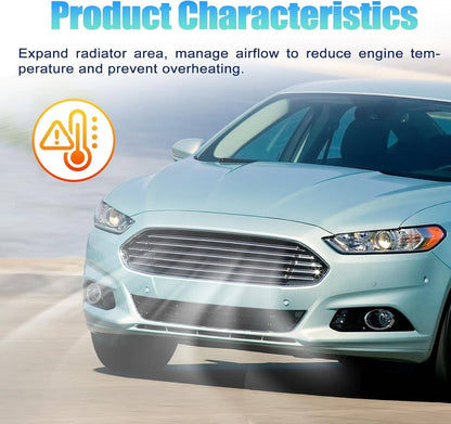 Solidspare Active Grille Shutter Radiator w/ Motor for 2013-2016 Ford Fusion Assy DS7Z8475B