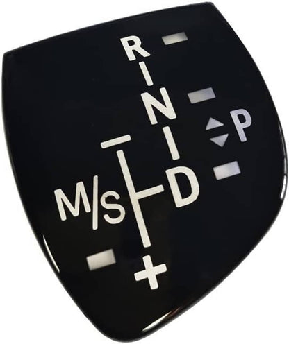 Solid Spare Black Gear Shifter Knob Panel Cover Sticker Trim For BMW F01 F10 F15 F30 F35 F18