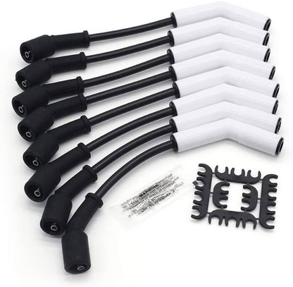 Solidspare New Spark Plug Wire Set 9070C Extreme 9000 Ceramic Boot for GM LS3 LS4 LS7 LT