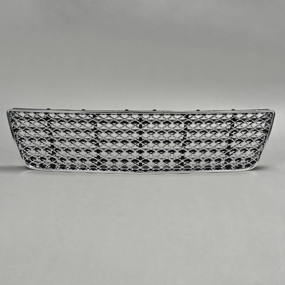 Solid Spare For 06-16 Chevy Impala/Limited Chrome Mesh Style Front Upper+Lower Bumper Grille