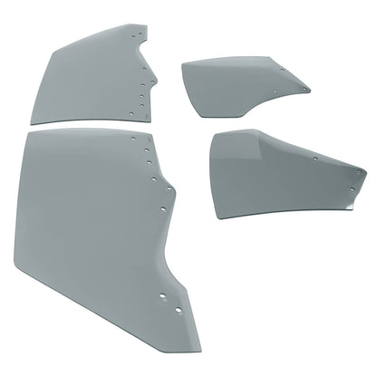 Solid Spare Fit Chevy Chevelle Malibu 2Door 1970-72 Quarter Side Door Window Glass Dark 4Pcs