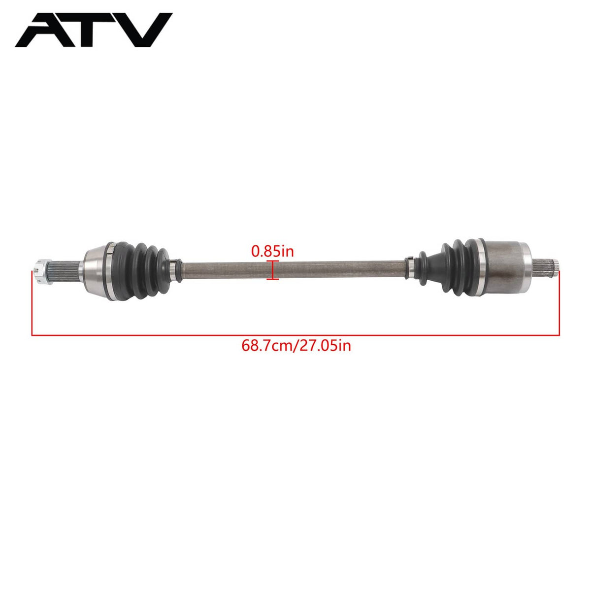 Solidspare CV Axle Shaft Front Left Right 1332606 1332856 For Polaris Ranger XP 800 2010-12
