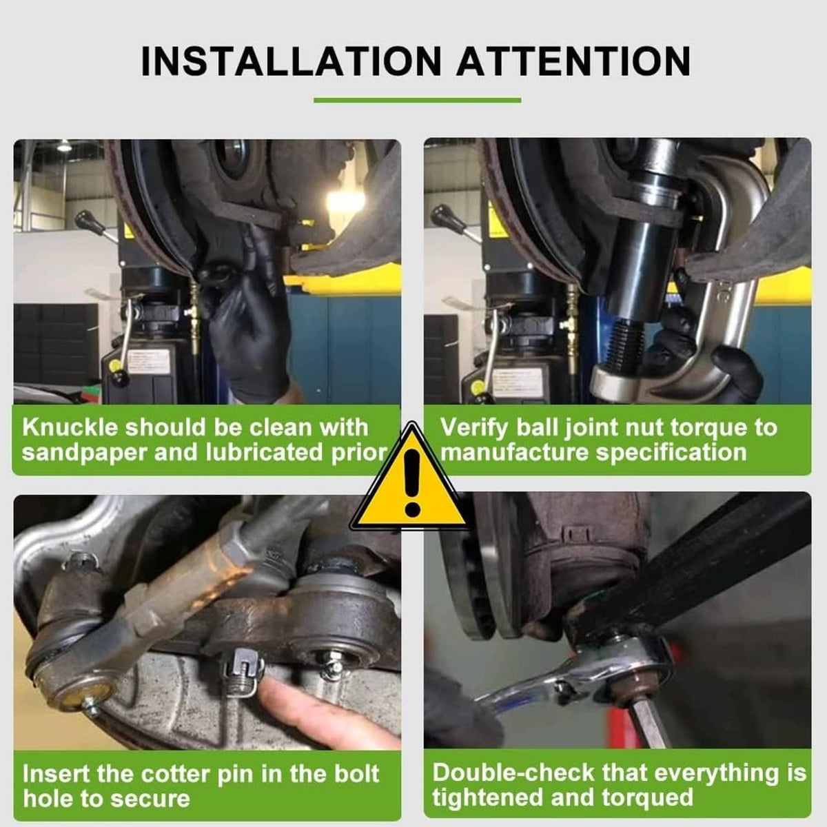 Solidspare 8x Control Arm Ball Joint Tie Rod Sway Bar Link L&R for 2010-2016 Cadillac SRX