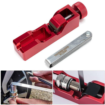 Solidspare Spark Plug Gap Tool & 32 Blades Metric Feeler Gauge Gap Filler Measuring Tools