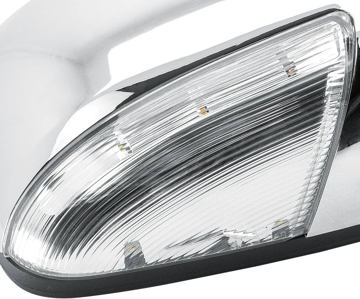 Solidspare For 2013-19 Dodge Ram 1500 Chrome Power Folding Heated Right Mirror & LED Signal