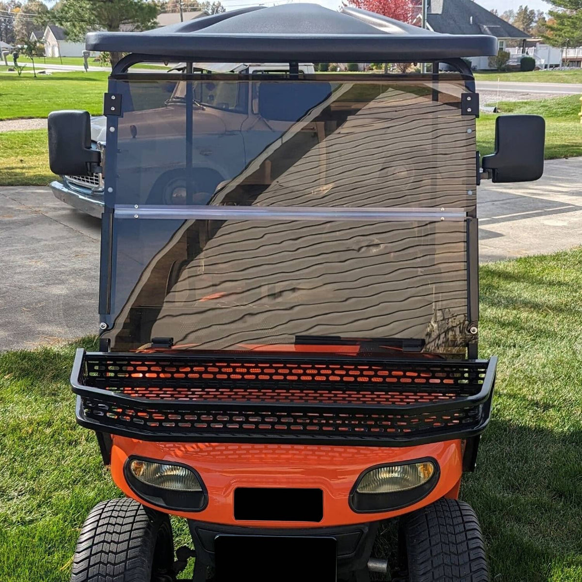 Solidspare For EZGO TXT 2014-UP Golf Cart Fold Down Folding Tinted Windshield Windscreen