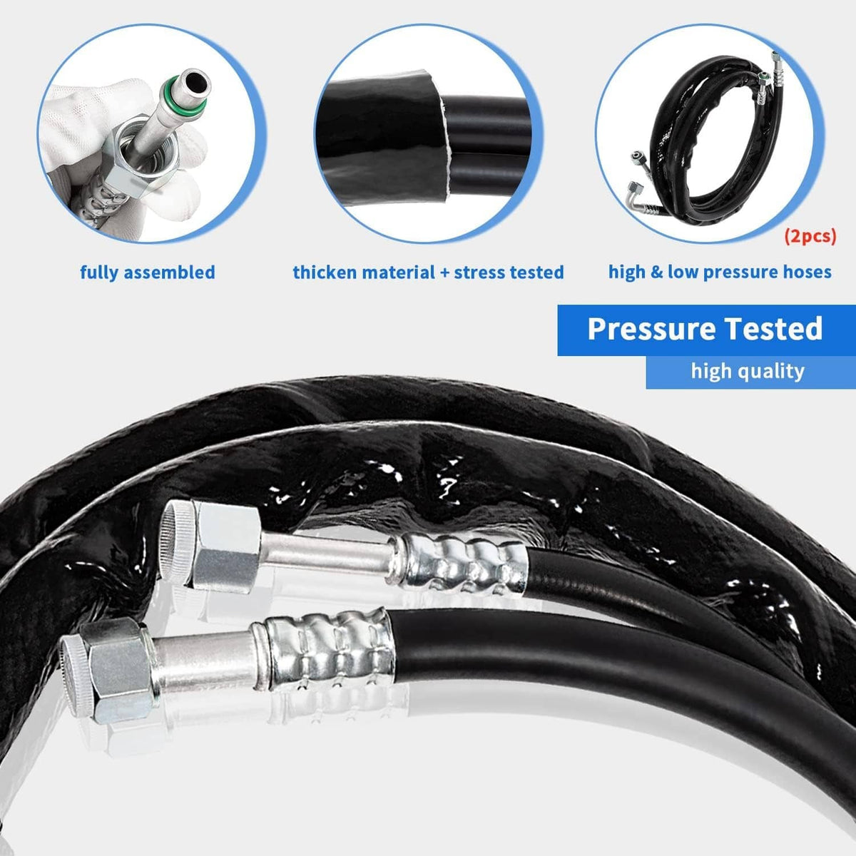 Solidspare C4677 Rear Aux AC Lines Replacement for Caravan & Town and Country 2008-2011