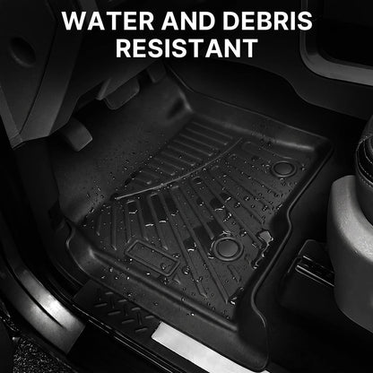 Solidspare Floor Mats Set fit for 2010-2014 Ford F-150 SuperCrew/Crew Cab with Bucket Seat