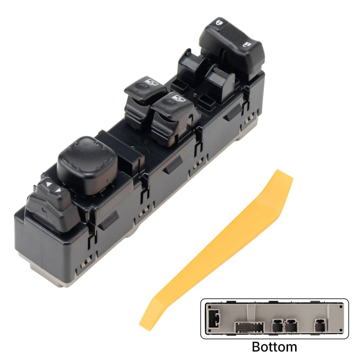 Solidspare Power Window Switch Front Driver Side For GMC Sierra Chevy Silverado 15883318