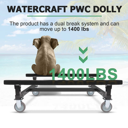 Solidspare Watercraft Dolly max 1400lbs For Kawasaki Sea-Doo Jet Ski Stand Storage Cart PWC