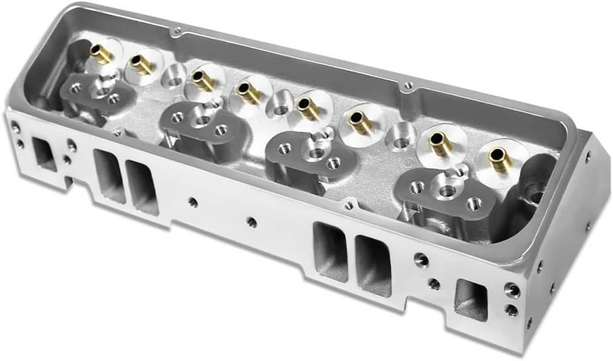Solidspare 1 Pair For Chevy SBC 283 302 350 400 Bare Cylinder Heads 205cc/64cc Angle Plug