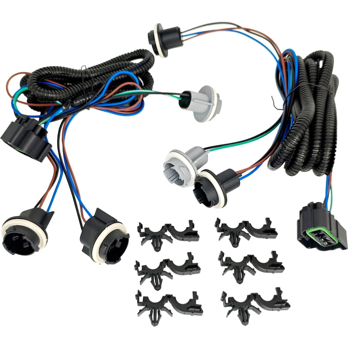 Solid Spare 2007-2010 2X Tail Lamp Wiring Harness 15824515 15824514 Fit GMC Sierra 3500HD