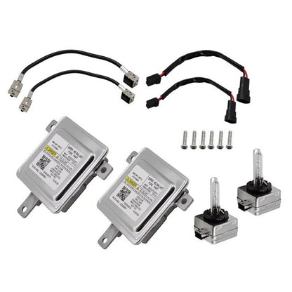Solidspare 2Pcs Xenon HID Headlight Ballast Control Unit & D3S Bulb For Audi &VW 8K0941597E
