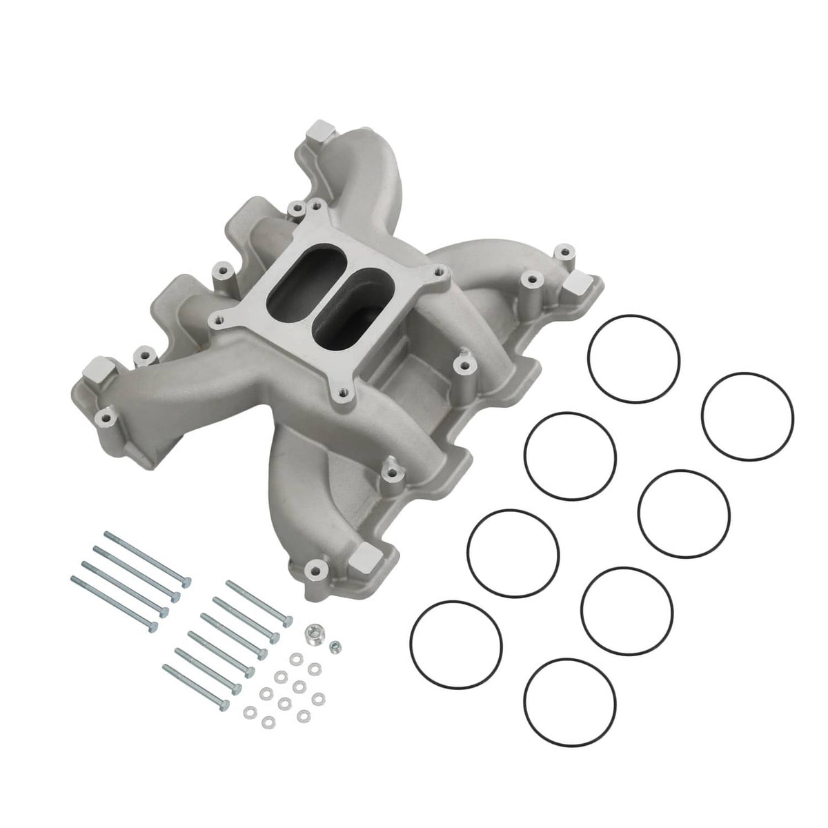 Solidspare Dual Plane Mid-Rise Intake Manifold for GM LS1 LS2 LS6 Cathedral Port 300-130