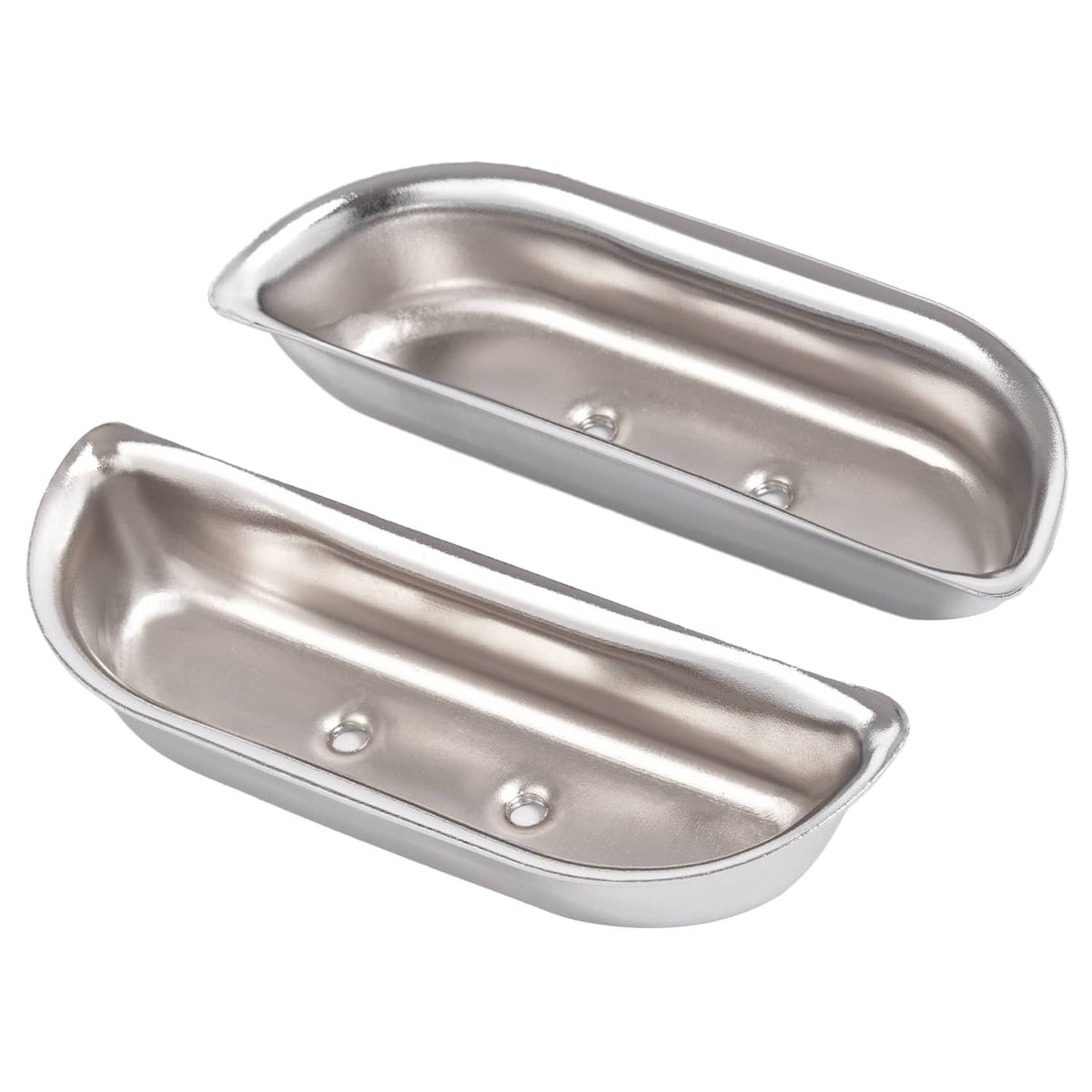 Solid Spare Fits Ford F-100 / F-150 / F-350 1973-1979 Door Panel Arm Rest Cups Steel Chrome