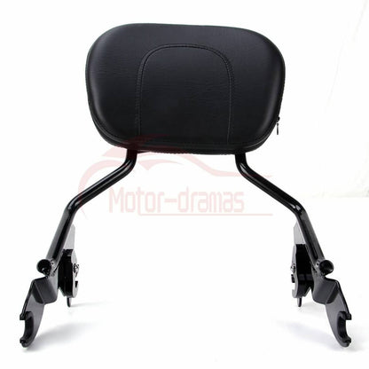 Solidspare For Harley Touring Models 2009-2024 Backrest Sissy Bar and Luggage Rack Black