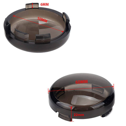 Solidspare 4 pcs Smoked Turn Signal Light Lens Covers For Harley Touring Electra Road Glide