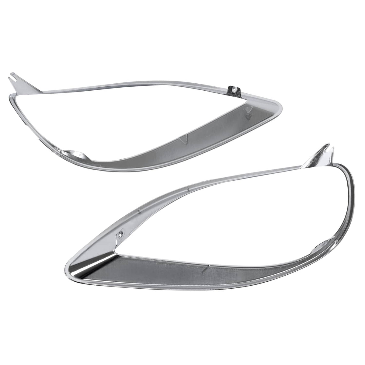 Solid Spare Left & Right Chrome Headlight Bezel Trim For Freightliner Columbia 2001-2017