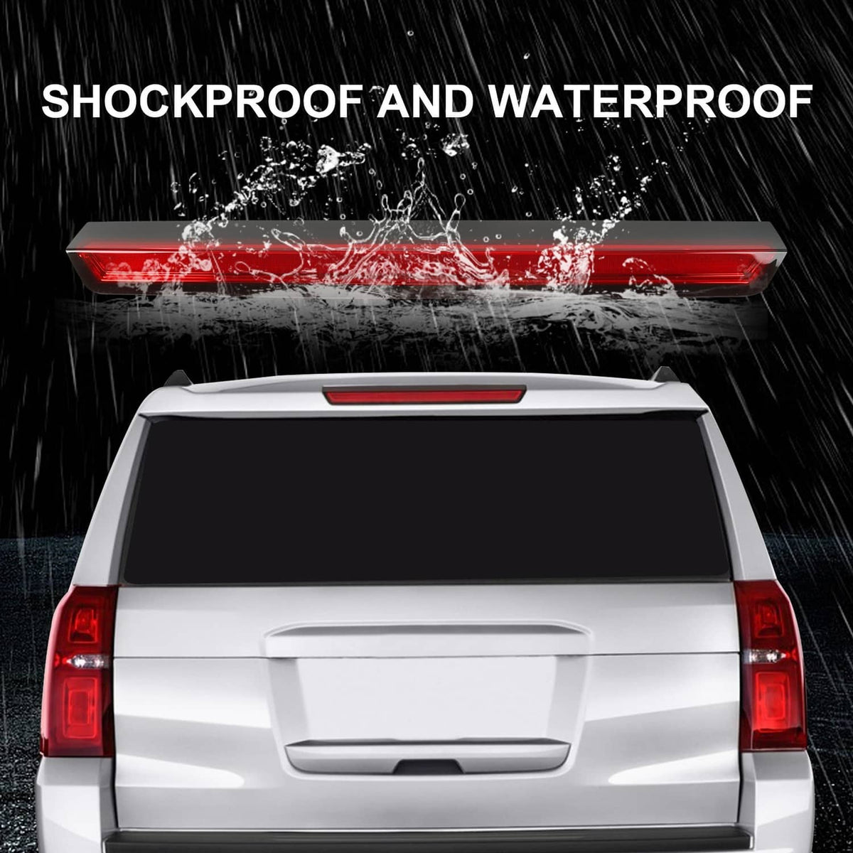 Solidspare Third 3rd Brake Tail Light Rear Stop Lamp Red led Bar For 2015-20 Tahoe Suburban
