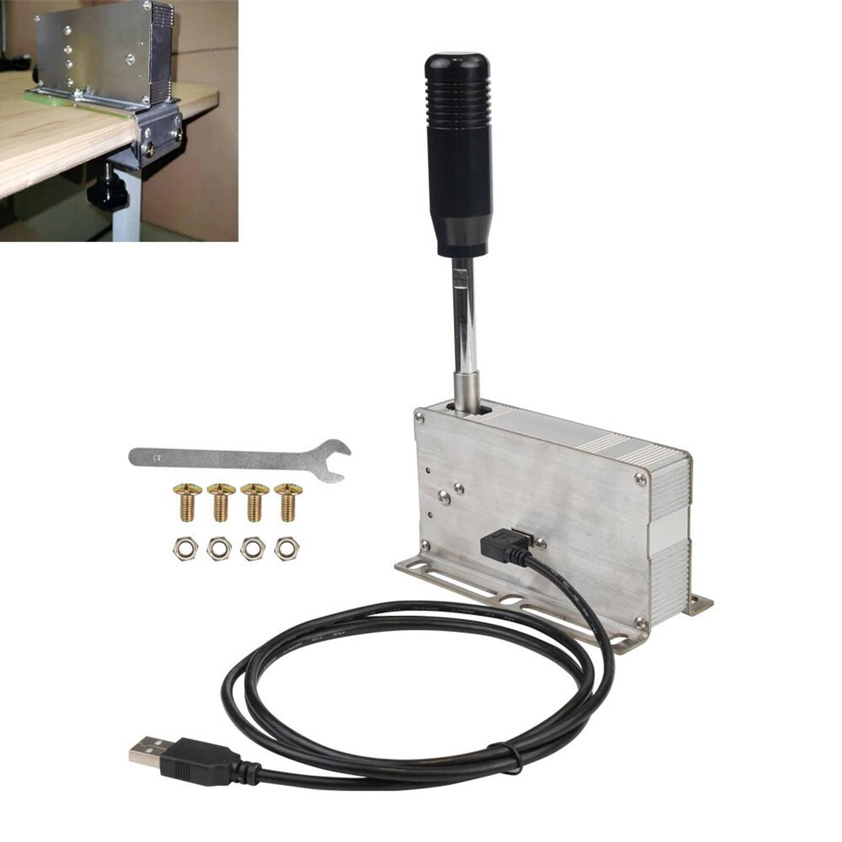 Solidspare USB Sequential Shifter For Shifter Sim Racing For Logitech G25 G27 G29 G920 T300