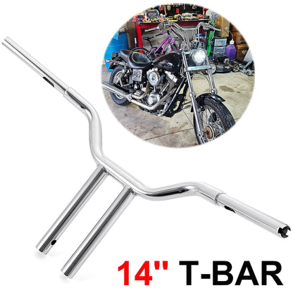 Solidspare Chrome 14" MX-T Bars Handlebar For Harley Sportster XL Iron 883 1200 48 FLST US