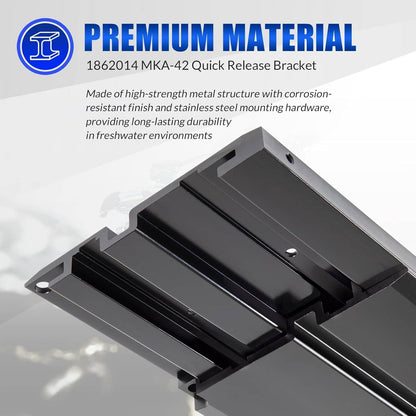 Solidspare 1862014 MKA-42 Quick Release Bracket for Minn Kota Ultrex, Fortrex, Maxxum, Edge
