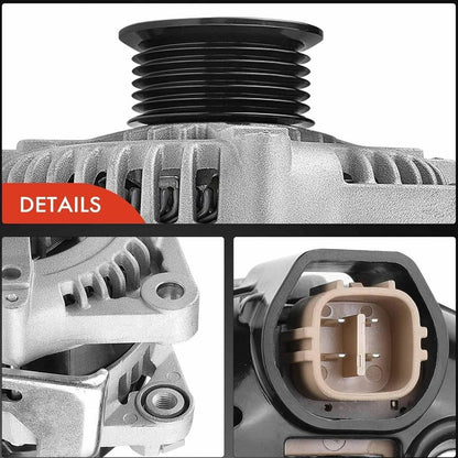 Solidspare Alternator 150A 12V CW 6 Groove Pulley for 2013-18 Hyundai Santa Fe Genesis Kia