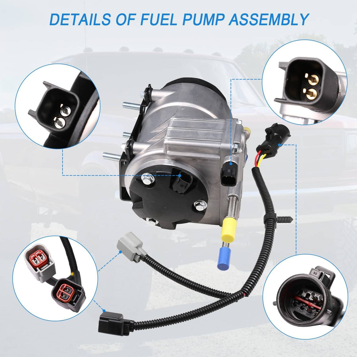 Solidspare Fuel Pump Assembly 6C3Z-9G282-C PFB-101 for Ford F250 F350 F450 F550 Super Duty