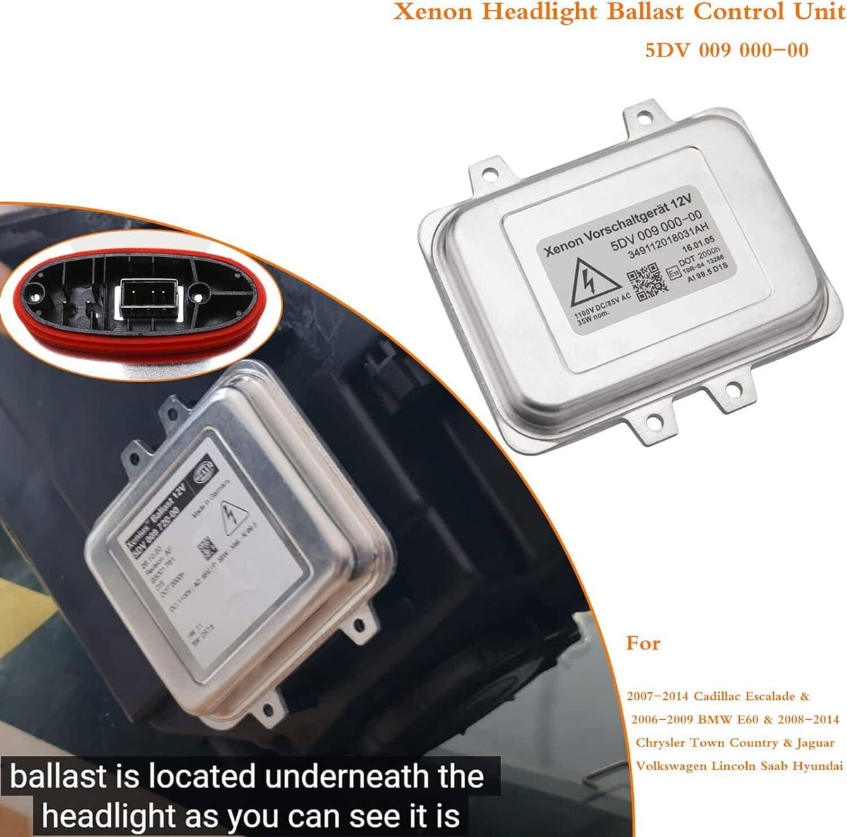 Solidspare Xenon Headlight Ballast Control Unit For 2007-2014 Cadillac Escalade 5DV00900000