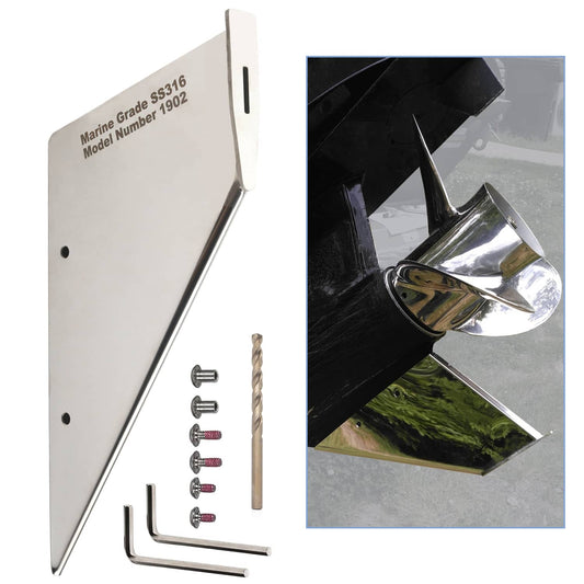 Solid Spare Skeg Guard Protector 27151 For Yamaha 150-175 300HP 2/4 Stroke Stainless Steel