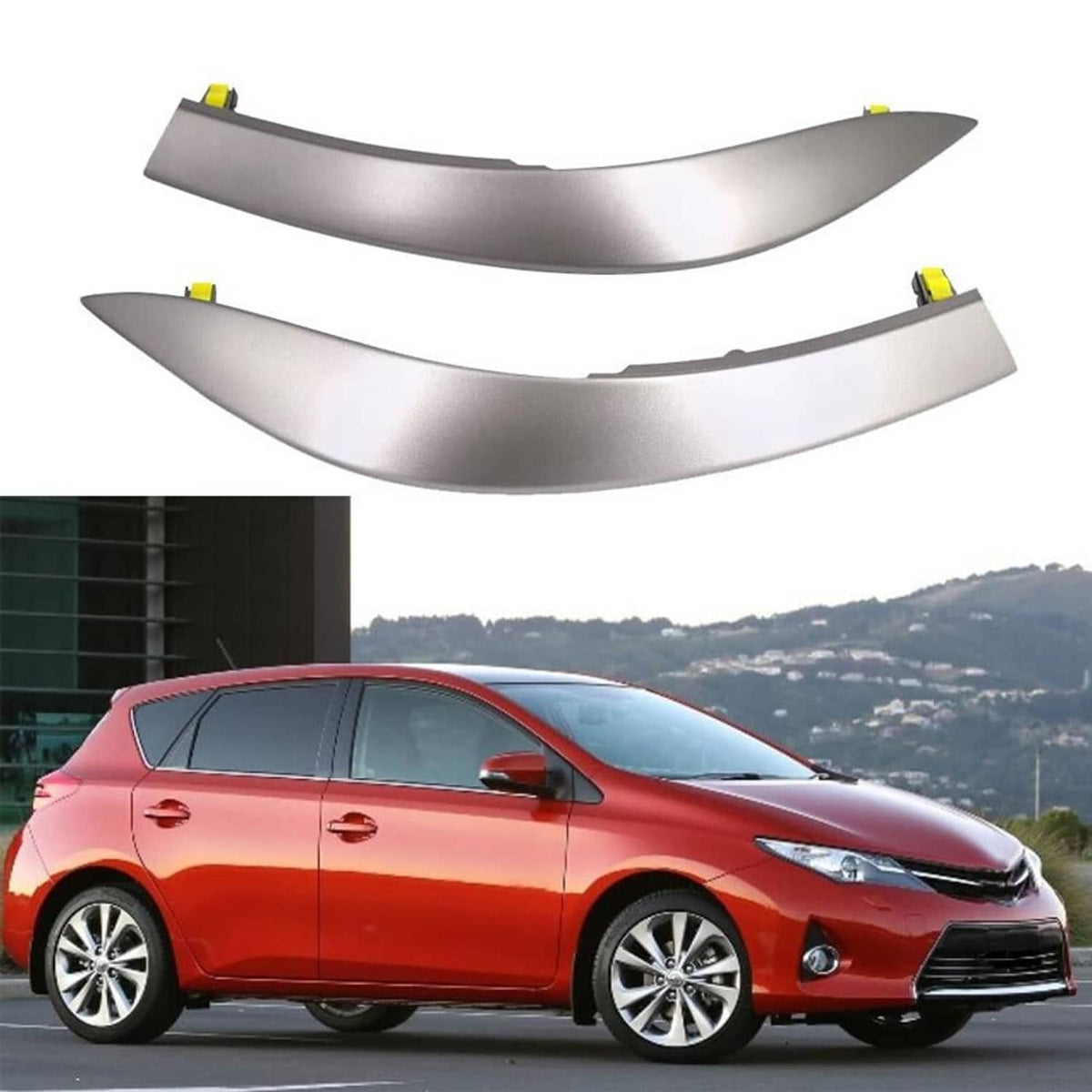 Solidspare Upper Side Central Dashboard Strip Trim Left+Right For 2009-2013 Toyota Corolla