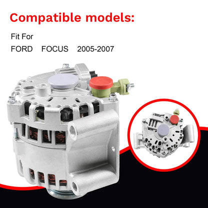 Solidspare New Alternator For 2005-2007 Ford Focus 2.0 2.3 L4 Automatic Transmission 8406N