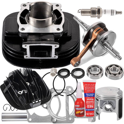 Solidspare Engine Rebuild Kit Crankshaft Cylinder Kit For 1988-2006 Yamaha Blaster 200 YFS