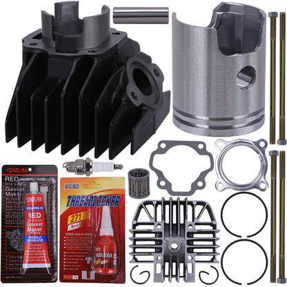Solidspare Cylinder Piston Head Gaskets Top End Rebuild Kit for Yamaha PW-80 PW80 1983-2006