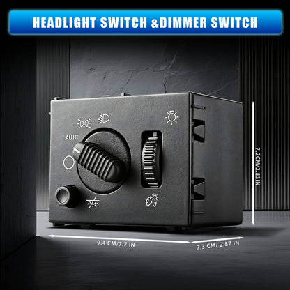 Solidspare LED Headlight Switch For 2003-2006 Chevy Silverado Suburban Tahoe Sierra Black