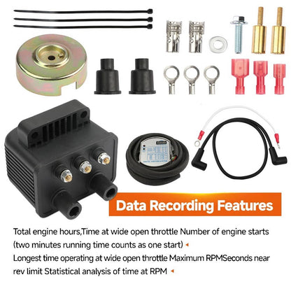 Solidspare Single Fire Programmable Ignition Kit For 1970-03 Harley-Davidson Big Twin Evo