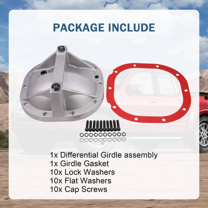 Solidspare 8.8 inch Differential Cover Rear & Girdle System For 1979-2004 Ford Mustang
