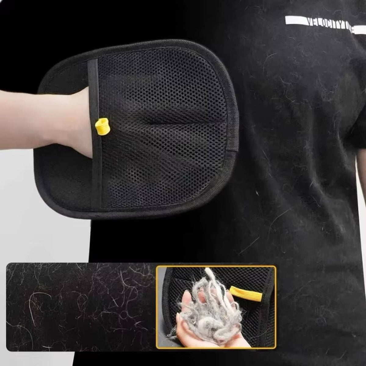 Solid Spare 2-Pack Glove Cat Grooming Gloves Cat Hair Remover 2025 New Pet Dog Hair Remover