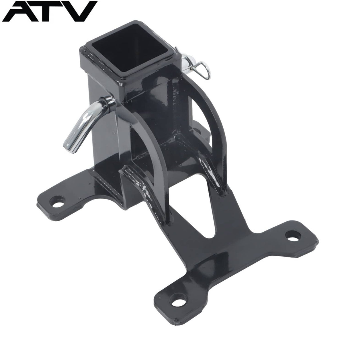 Solidspare Black UTV 2'' Rear Receiver Tow Hitch For Polaris RZR PRO XP 4 years 2020+ Steel
