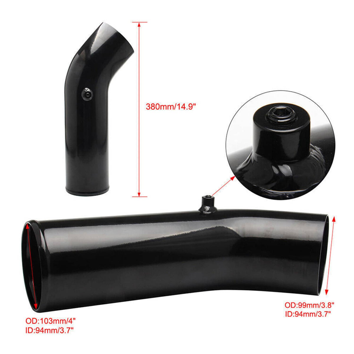Solidspare Black Cold Air Intake Tube &Filter For 1999-2003 Ford F250 F350 F450 7.3L Diesel