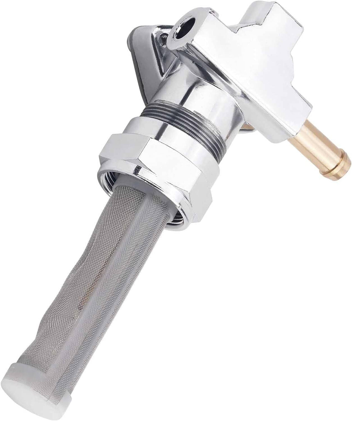 Solid Spare Right Spigot 22mm Gas Tank Petcock Fuel Shutoff Valve Switch for Harley 62167-81