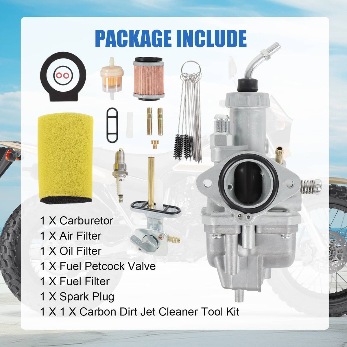 Solidspare Carburetor For Yamaha Timberwolf YFB250 Moto 4 1992-2000 4BD-14101-00-00