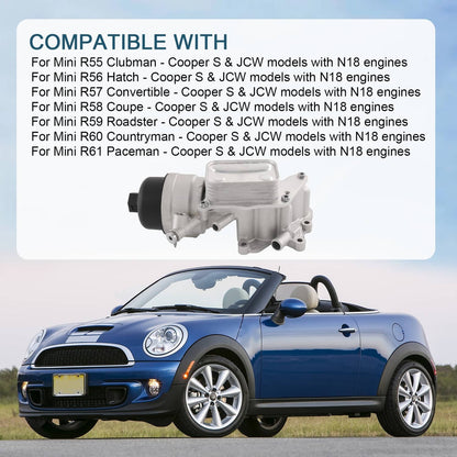 Solidspare Engine Oil Filter Housing & Gasket For MINI COOPER R55 R60 R58 R56 11428643745