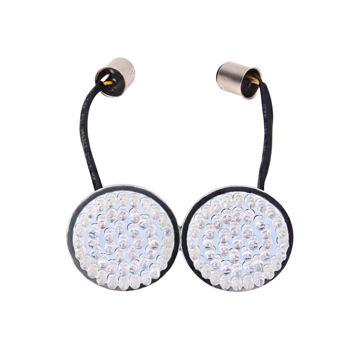 Solidspare Front 2" Led Turn Signal Light 1157 Bulb For Harley Touring Road Glide Limited